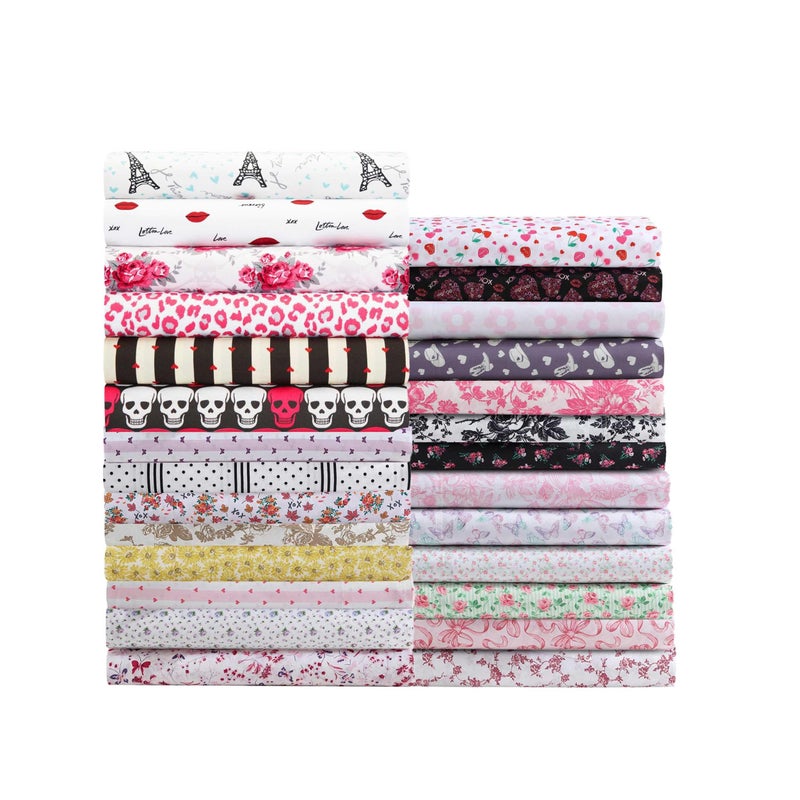 Betsey Johnson - Full Bed Sheets, Soft & Lightweight Bedding, Fade & Wrinkle Resistant (Skull Rose Trellis, Full) - Image 5